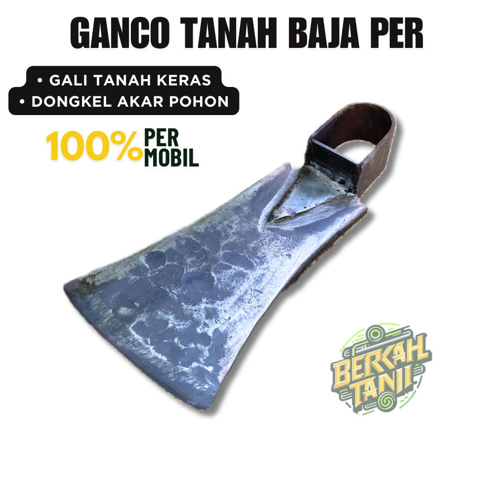 Cangkul Ganco Baja Asli Gali Tanah Ganco Bahan Baja Per Mobil Cangkul Tebal Kuat Anti Gompal