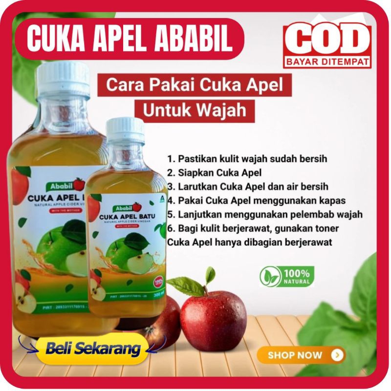 

[ ] - CUKA APEL ABABIL ORIGINAL 300 ML CUKA APEL BATU ABABIL ORIGINAL CUKA SARI BUAH APEL CUKA APEL BATU MALANG CUKA APEL MALANG