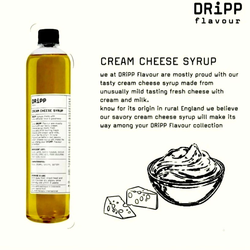

DRiPP Cream Cheese Syrup - Sirup Keju Krim 760 ml