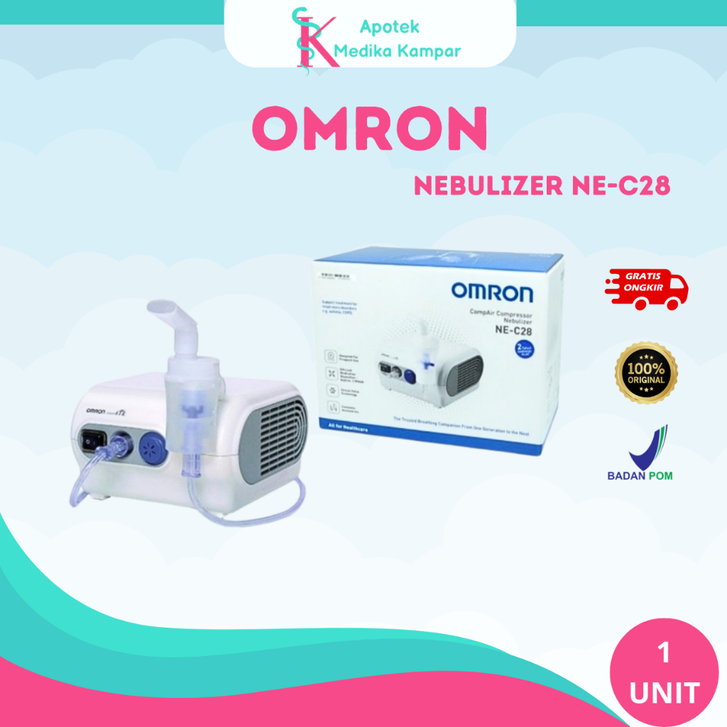 Nebulizer Omron NE-C28 /Alat Inhalasi / Nebulizer / Omron / Nebulizer Omron / Nebu Omron / Omron C28