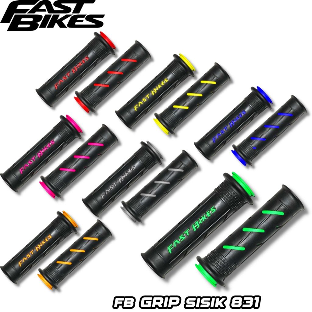 hand grip warna motif garis - grip motif warna empuk universal motor