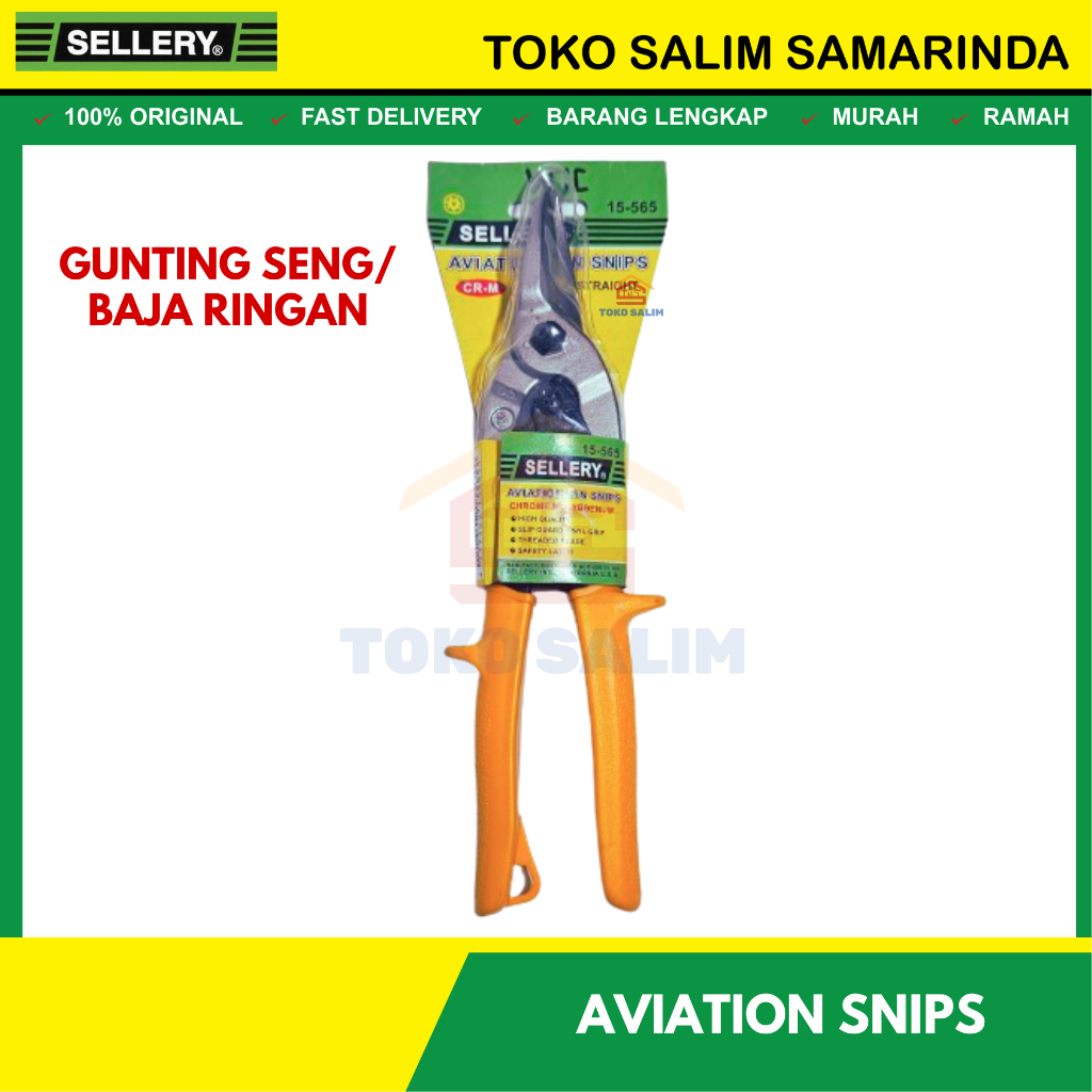 Aviation Snip Straight Sellery - Gunting Seng / Baja Ringan / Hollow