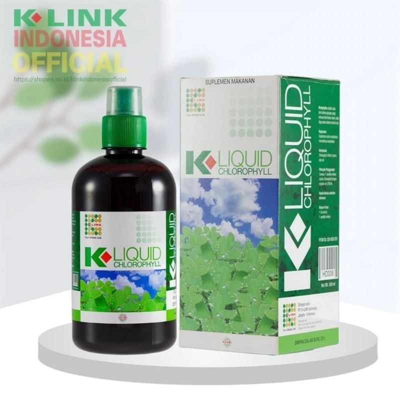 K LIQUID CHOLOPHYLL K LINK ORGANIK K LINK KLOROFIL K LINK KLOROPIL ORGANIK MINUMAN KESEHATAN