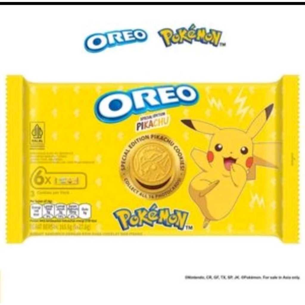 

Oreo Pokemon Chocolate Banana 165.6g [Multipack Isi 6] Oreo Pikachu