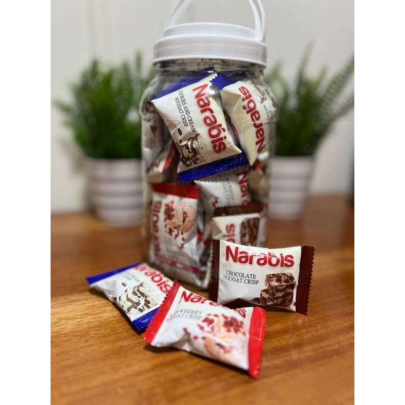 

DISKON Narabis Nougat Crisp Coklat, Strawberry, Cookies & Cream Mix
