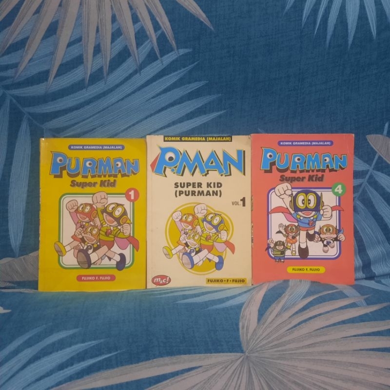 Komik Purman P Man Pman Super Kid Satuan 1-7 Fujiko Fujio Doraemon