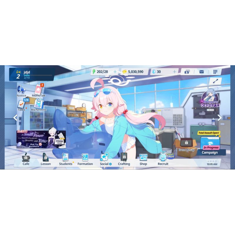 Blue Archive BA Arsip Biru Akun Starter Limited Characters Hoshino Swimsuit