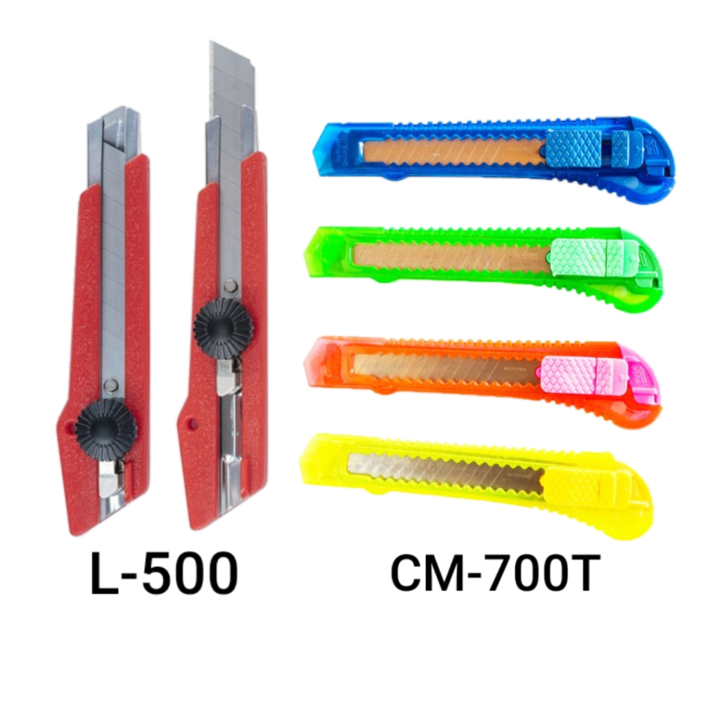 

Cutter L-500 Cutter Warna Warni Kater Cutter ATK Murah Grosir