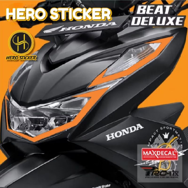 Stiker Lampu Beat deluxe/street/esp 2021-2023 | Sticker Lampu Beat deluxe | Stiker Lampu Motor