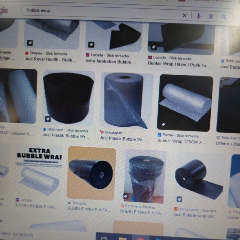 

Bubble wrap tambahan