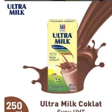 

ultra milk susu uht cokelat 250 ml
