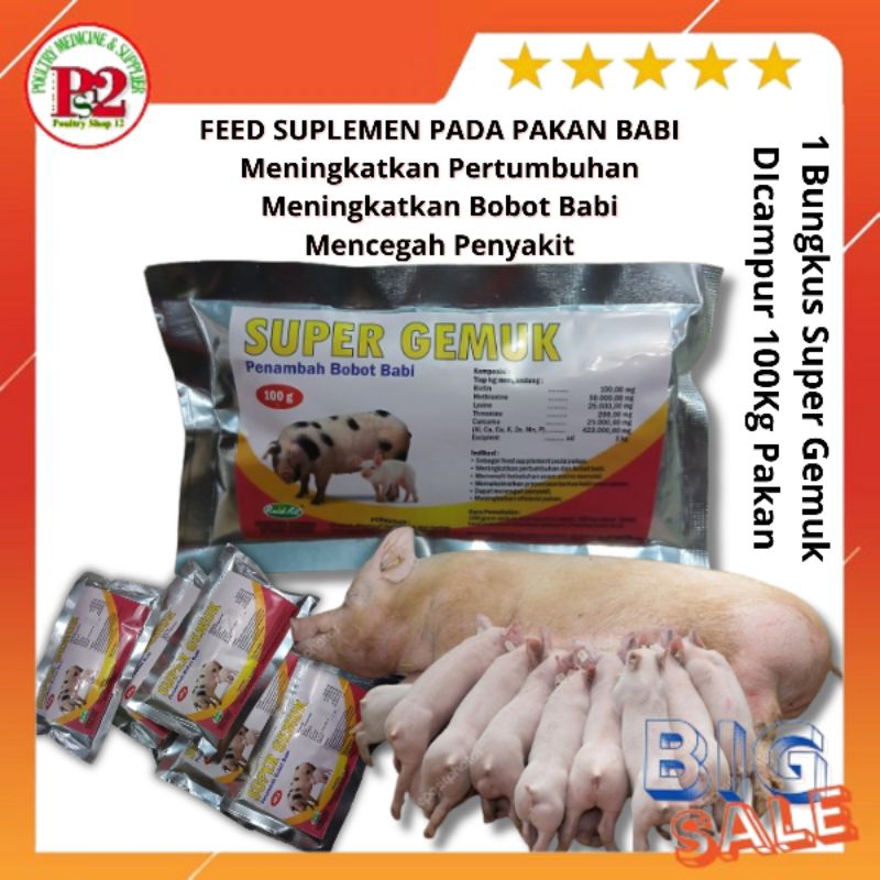 SUPER GEMUK BABI Obat Babi Malas Makan Babi bunting Tidak Mau makan Anak babi sakit tidak mau makan 