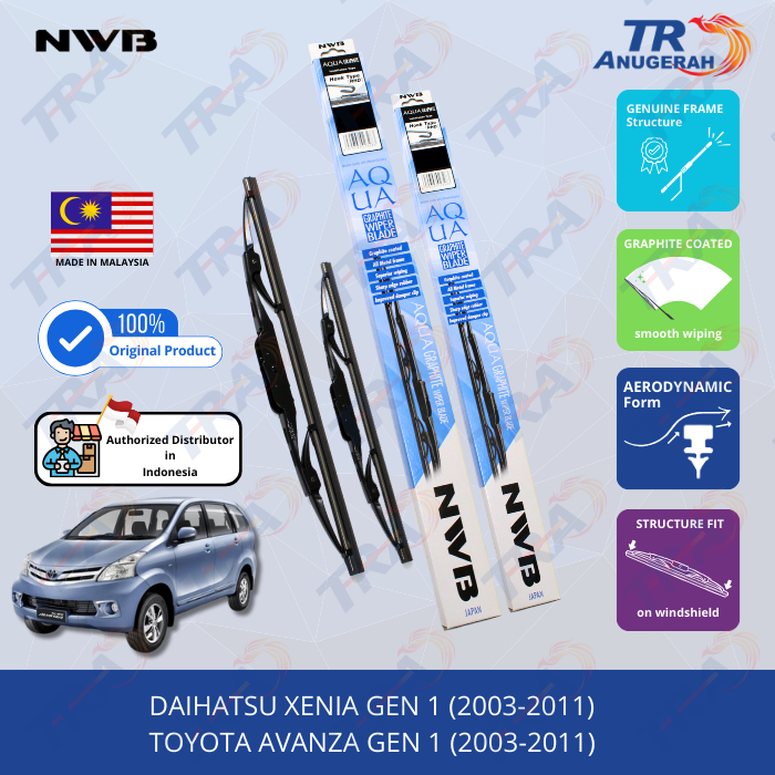 Wiper NWB TOYOTA AVANZA & DAIHATSU XENIA GEN 1