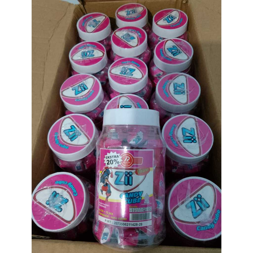 

PERMEN CUBE ZII PERMEN VIRAL isi 60pcs permen viral