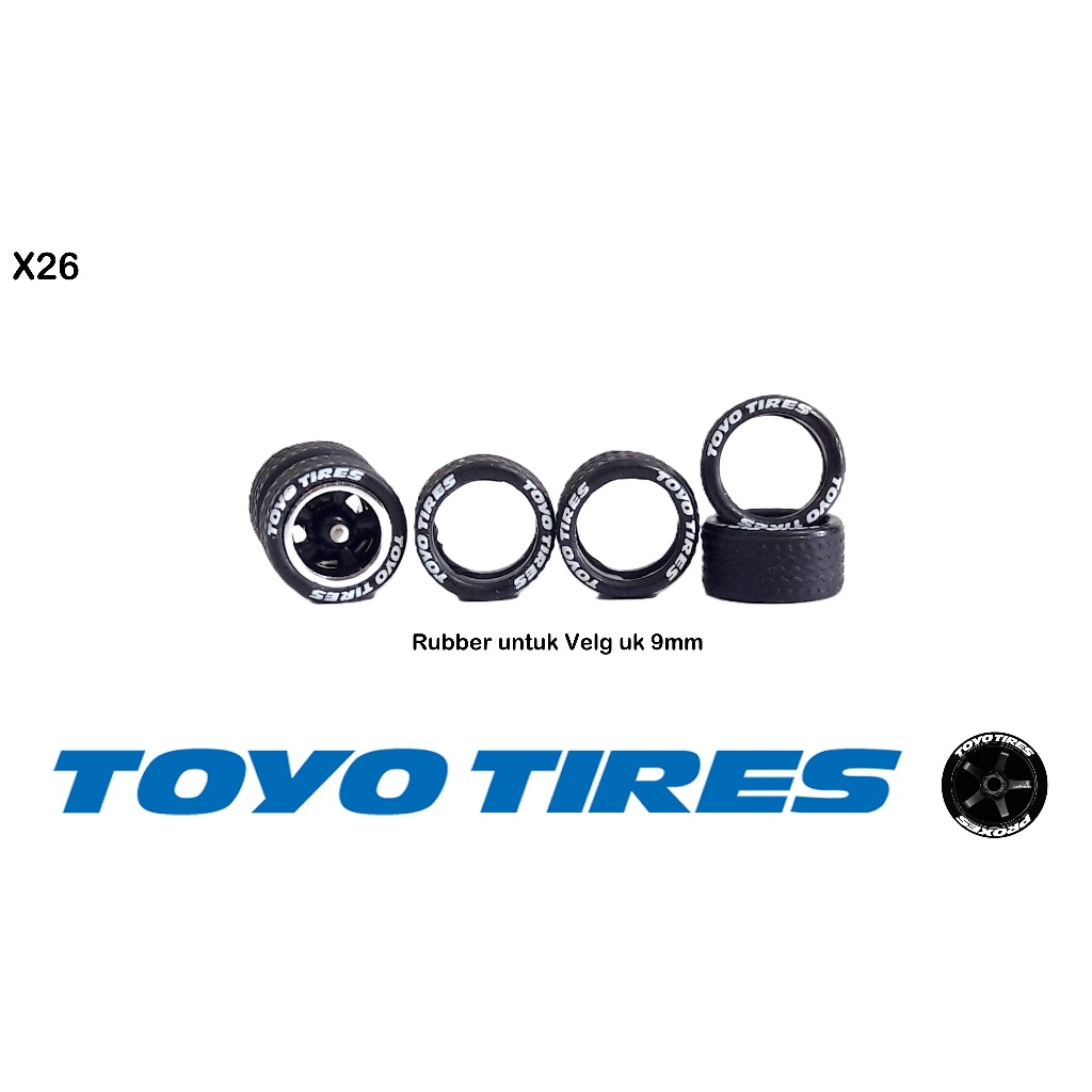 Rubber X26 untuk BAN Ukuran 10mm TOYO TIRES