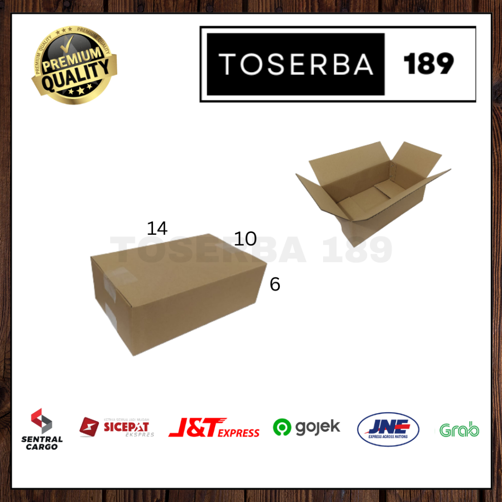 

Kotak kardus box packing uk 14x10x6 SHEET POLOS
