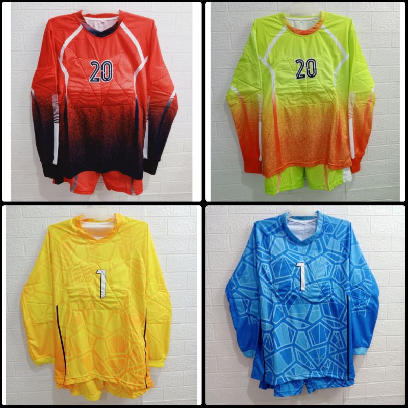 SETELAN BAJU JERSEY KIPER DEWASA LENGAN PANJANG NEW TERLARIS / BAJU KIPER PENJAGA GAWANG DEWASA SEPA