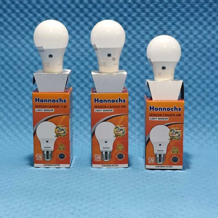 Hannochs - Bola Lampu LED LIGHT SENSOR 6W/9W/11W - Photo Cell Sensor Cahaya