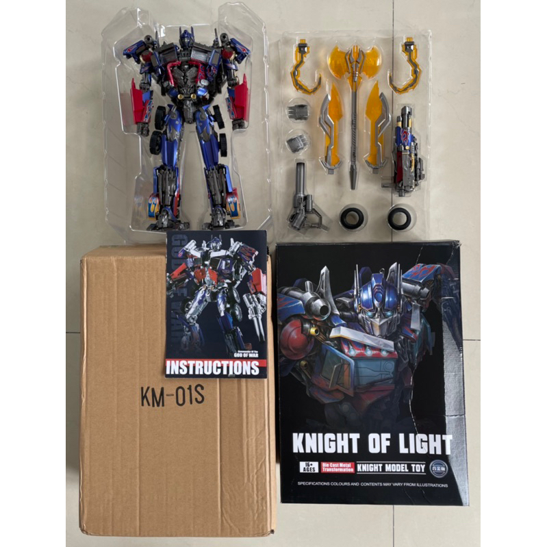Black Mamba BMB KM-01S Optimus Prime OS KO Transformers Robot Knight of Light KM01S Dark of the Moon