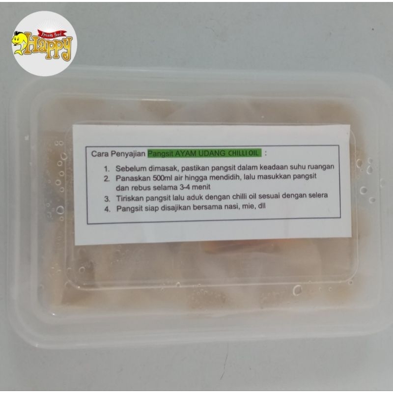 

Pangsit Ayam Udang Chili Oil Beku Frozen 200 gr