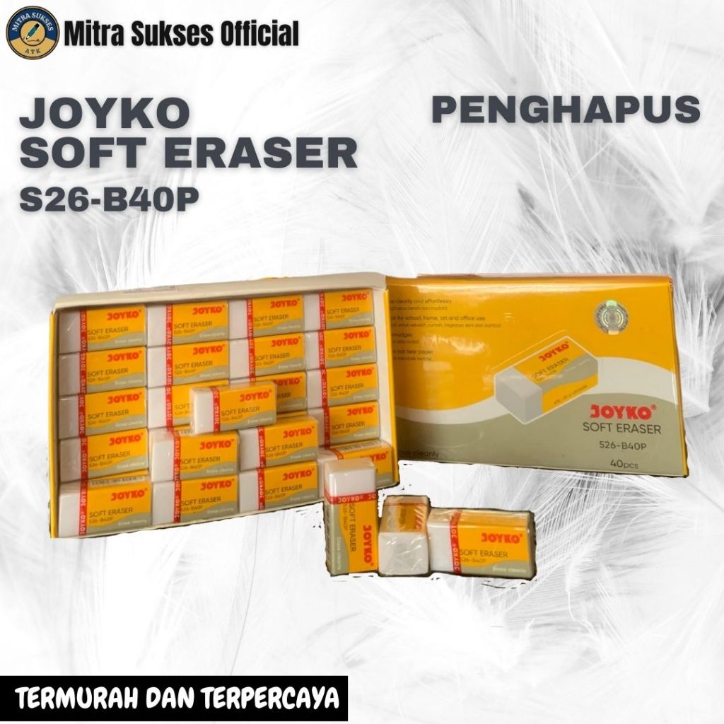 

Penghapus Pensil Joyko B40P pasti murah 1pack (isi 40pcs)