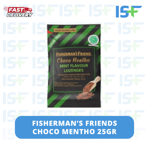

⭐ISF⭐FISHERMAN'S FRIEND SUGAR FREE CHOCO MENTHO - 25 GR - PERMEN FISHERMAN CHOCO MENTHO