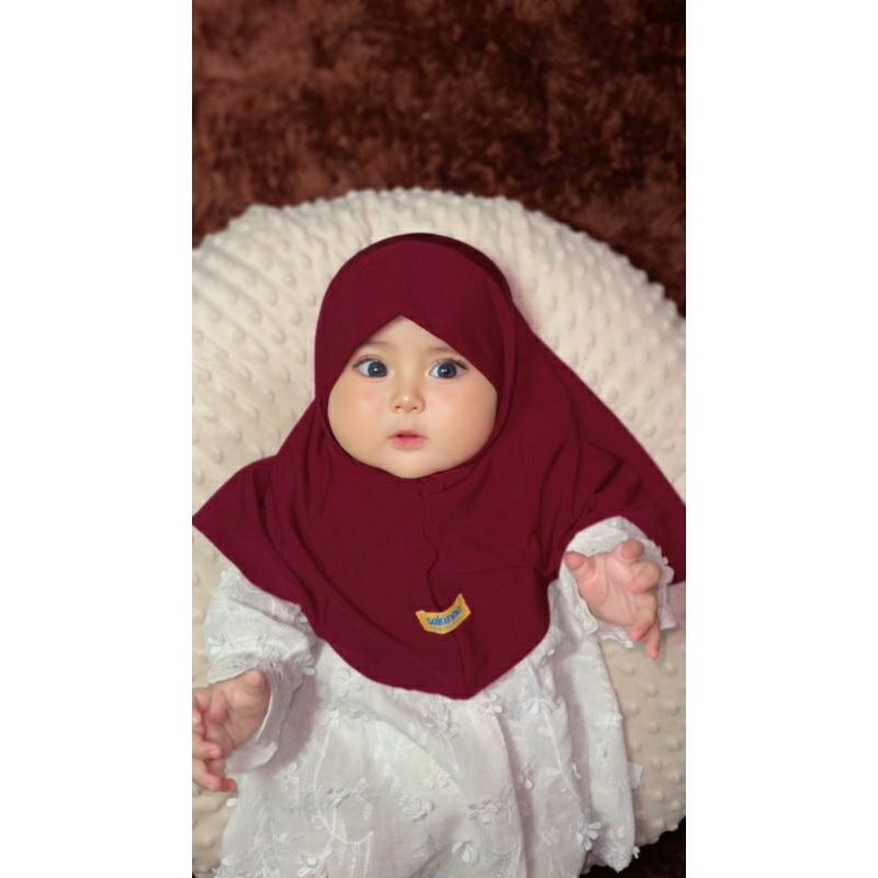 Premium Aqila Instan | Premium Jilbab Instan 0 - 6 th | Jilbab Anak | Jilbab Bayi | Bergo Bayi | Jil