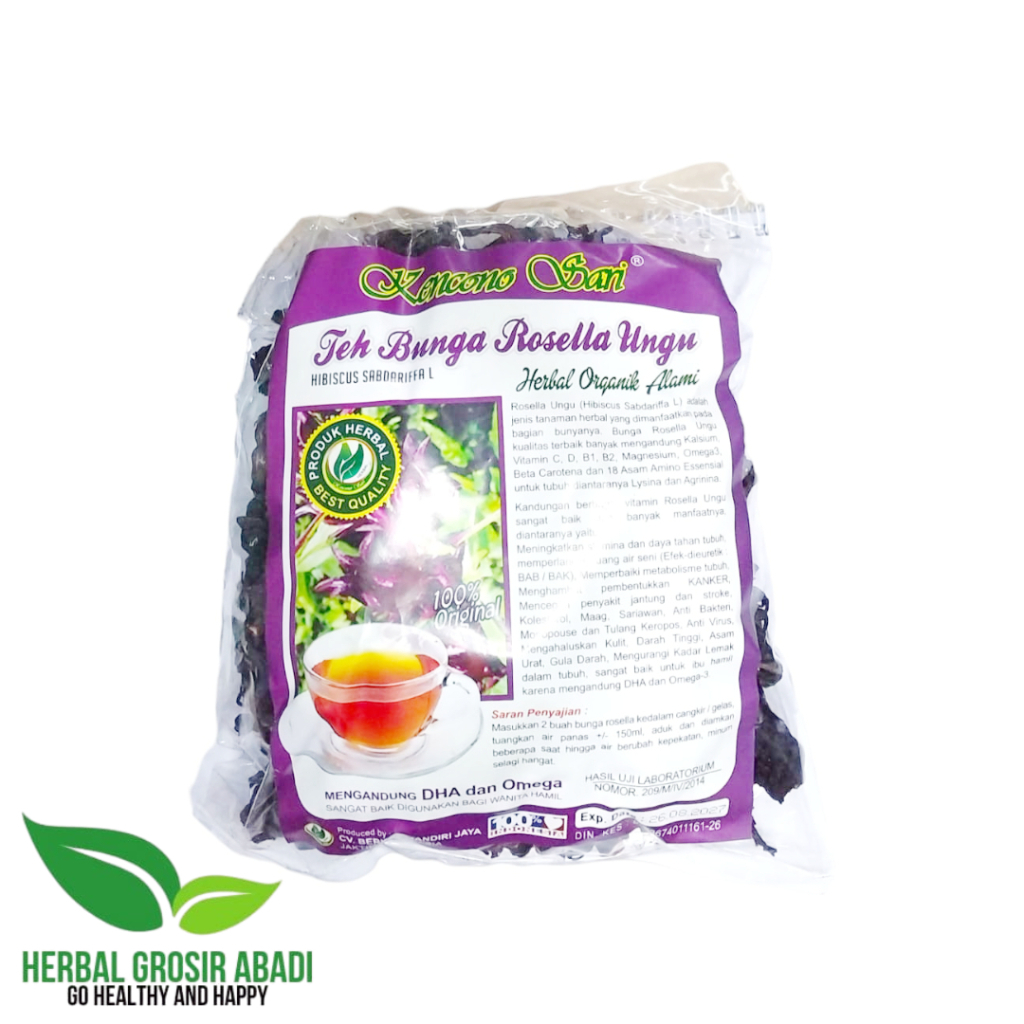 

Teh Bunga Rosella / Rosela Ungu Dan Merah Kencono Sari 100gr - ORIGINAL