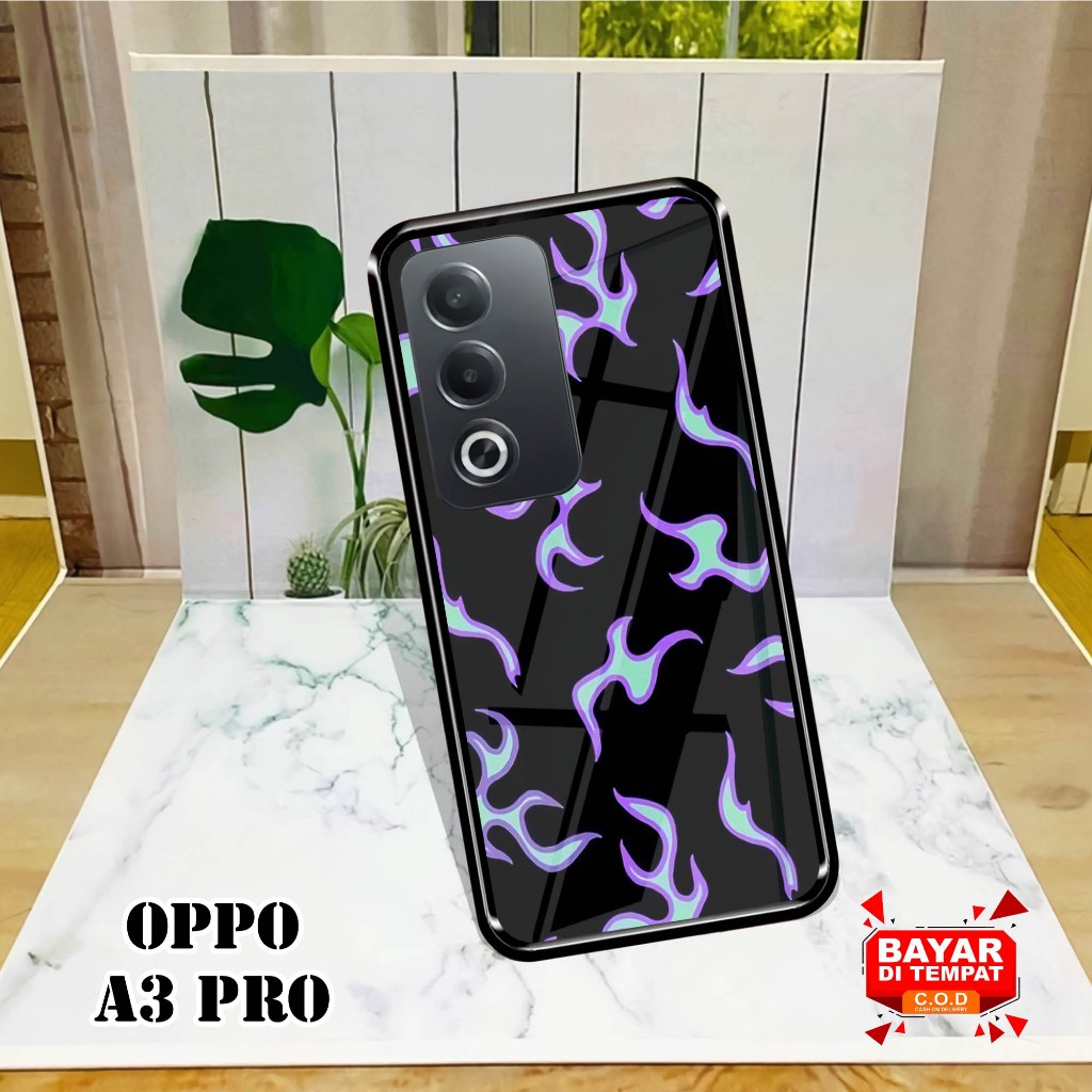 Softcase Glass Kaca OPPO A3 PRO  [ S68 ].