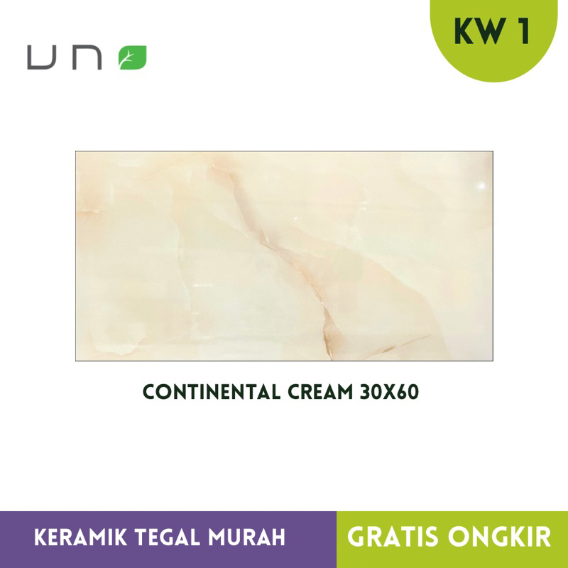 PROMO keramik dinding kamar mandi Uno 30x60 CUTTING Continental cream kw 1 motif marmer