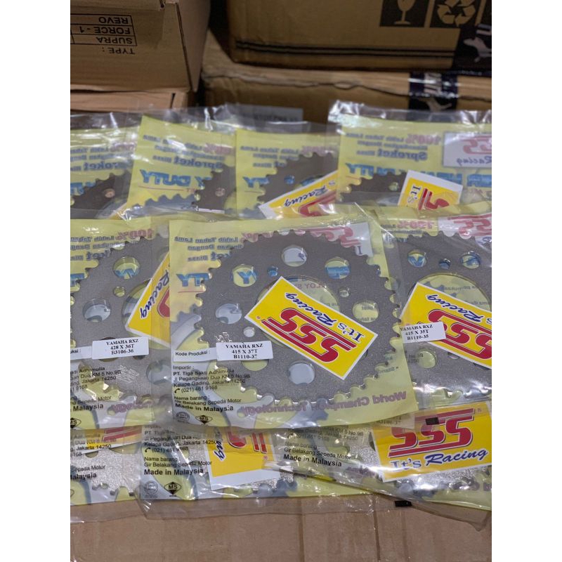 Gir Gear SSS Triple S Belakang Yamaha Rx Z King Jupiter Fiz R Mx Vega 415 x 27 28 29 30 31 33 34 35 