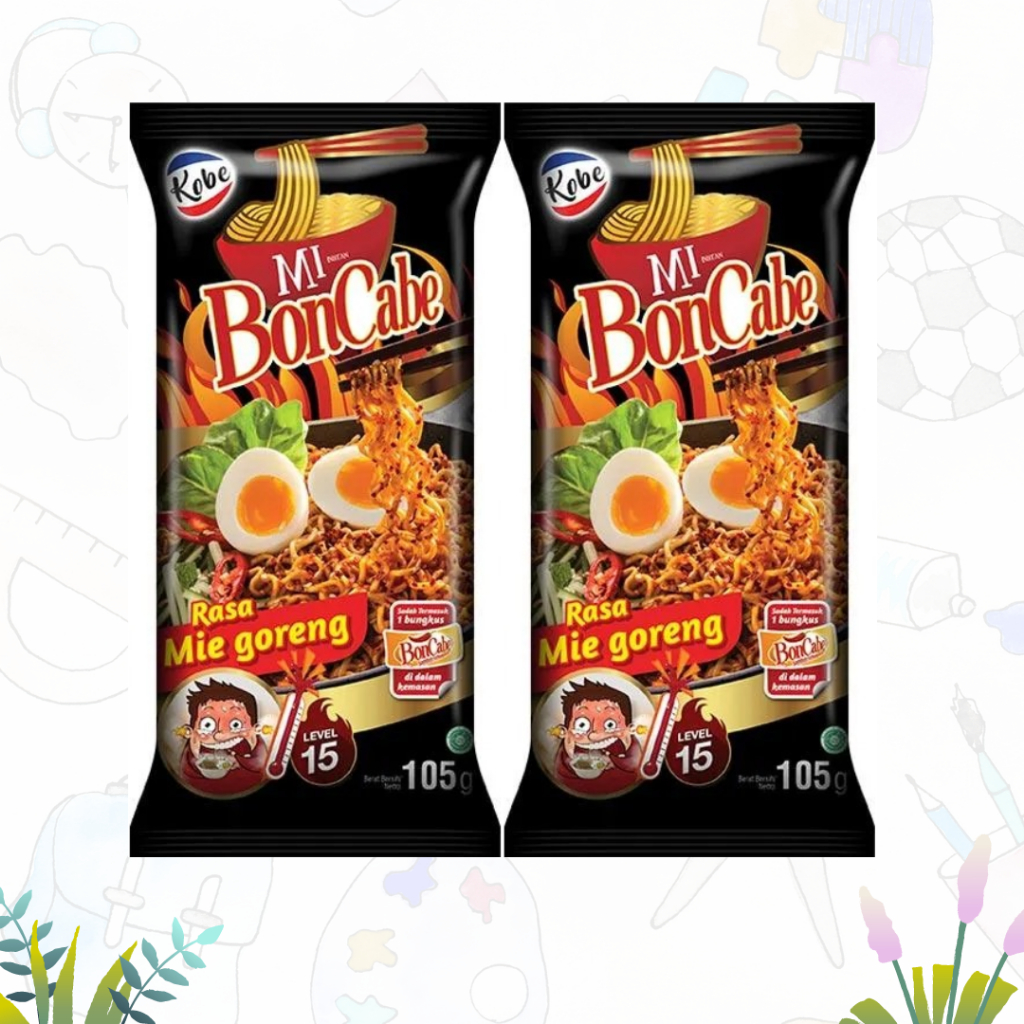 

Kobe Mi BonCabe l Mie Goreng + Pangsit Boncabe Level 15 105gr (pcs)