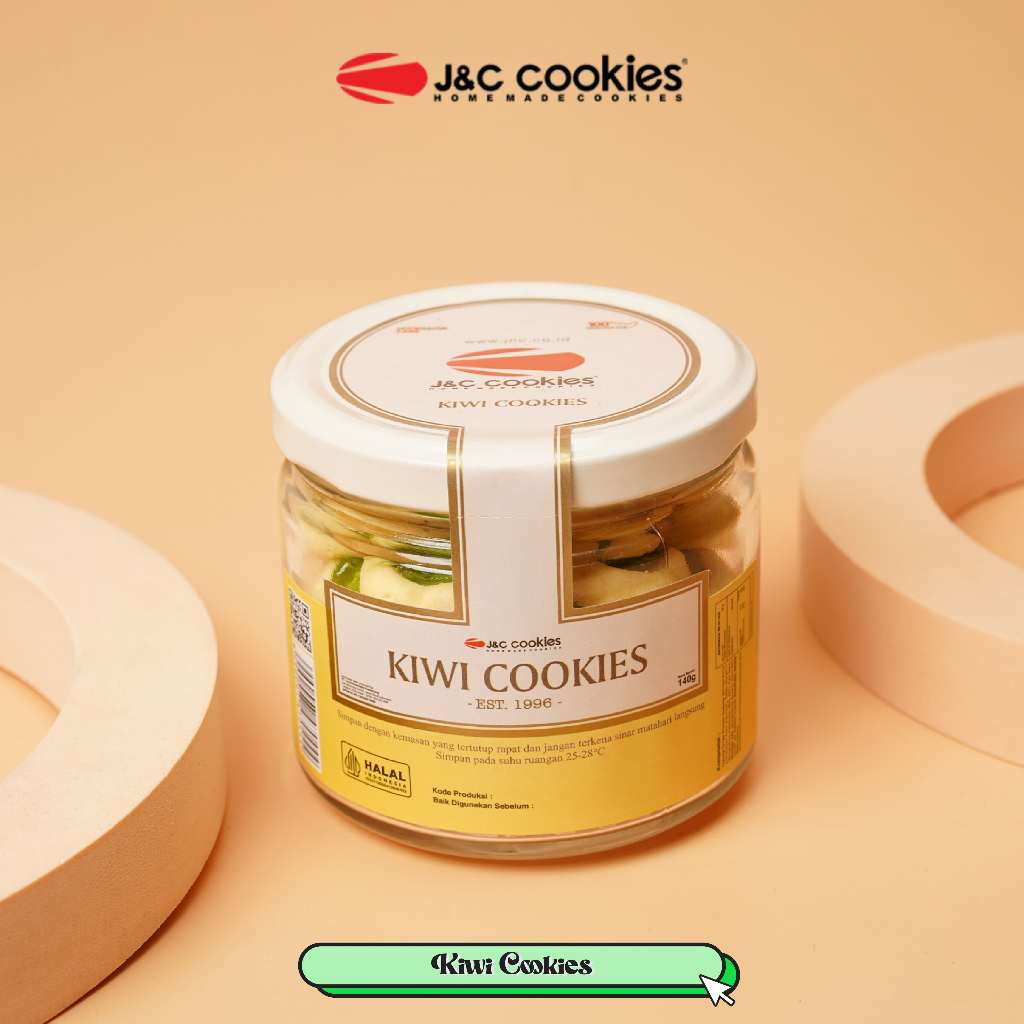 

J&C Cookies Toples Kaca Kiwi Cookies