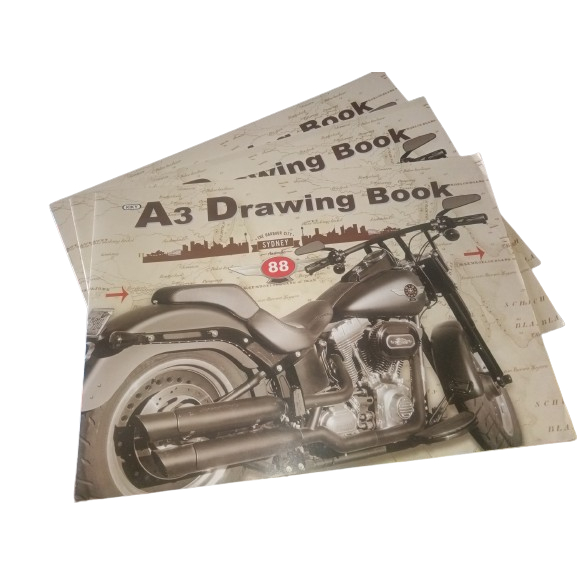 

Buku Gambar A3 Kiky | Drawing book A3 | MESADS