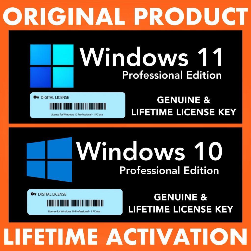 Windows 10 | 11 Pro Original Key Digital Lifetime