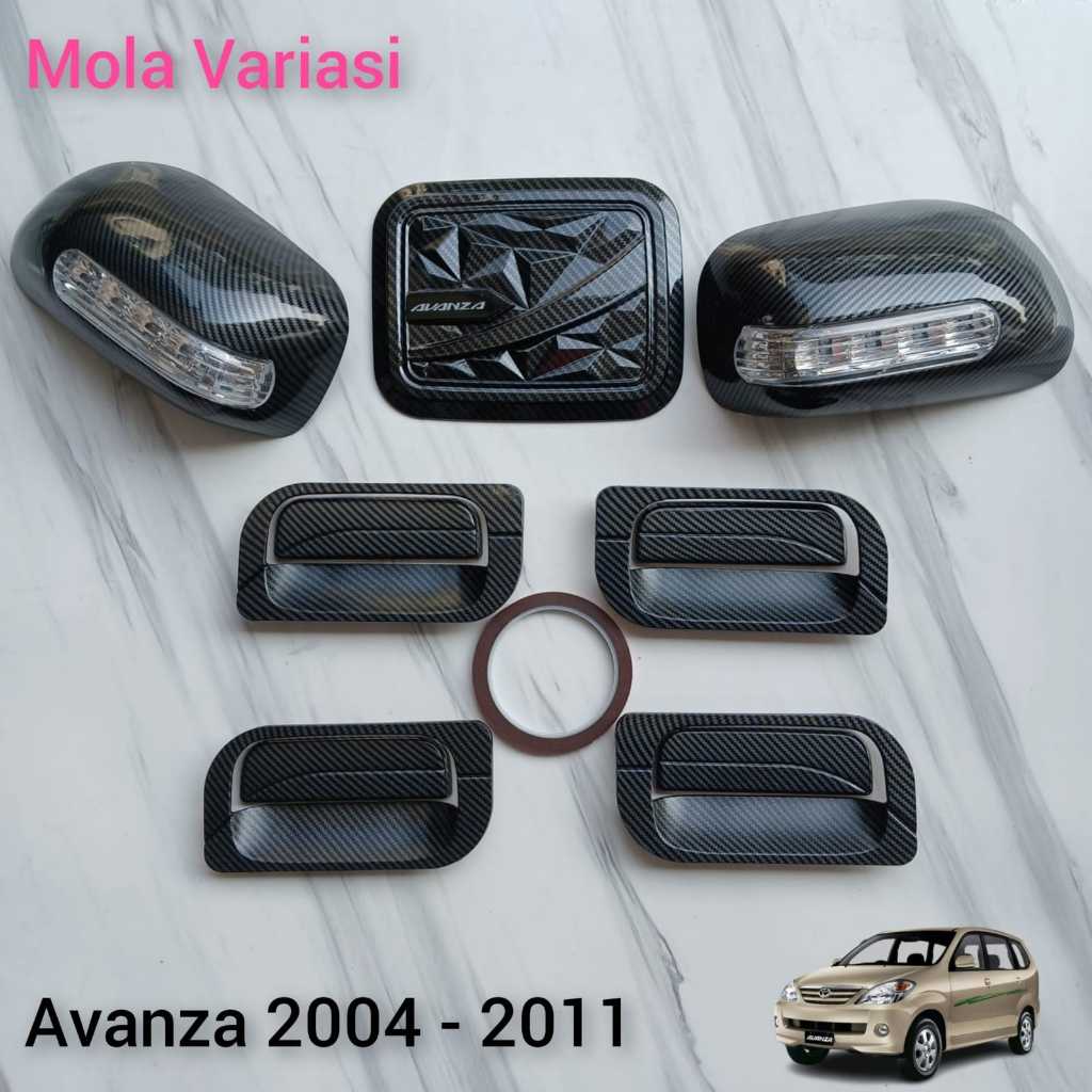 Paket Handle Outer Cover Spion Pintu Tank Cover Mobil Avanza 2004 - 2011