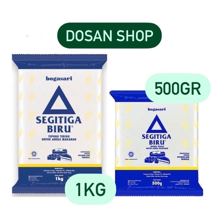 

TERIGU SEGITIGA BIRU 500GR/1KG + GRATIS BUBBLE PENGIRIMAN AMAN