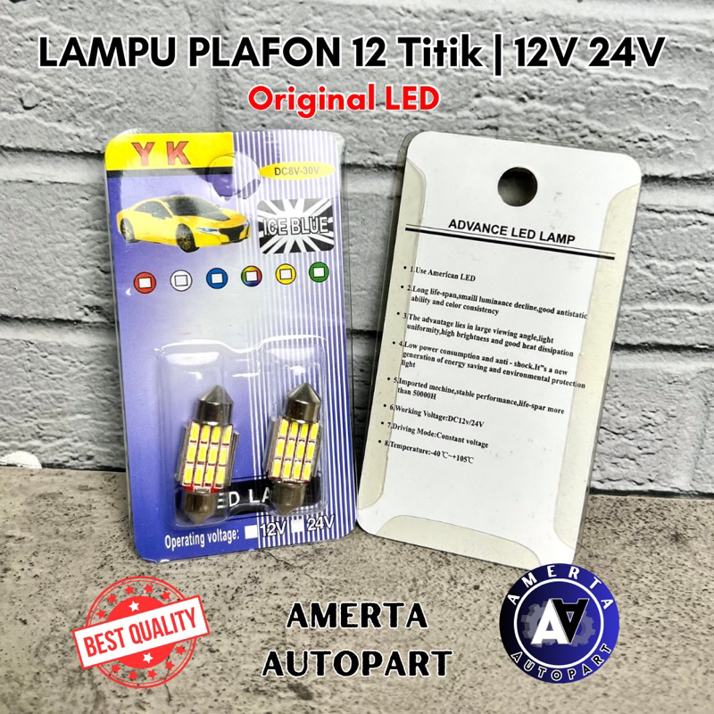 Bohlam Lampu Plafon LED 12 Titik 12V 24V Original LED