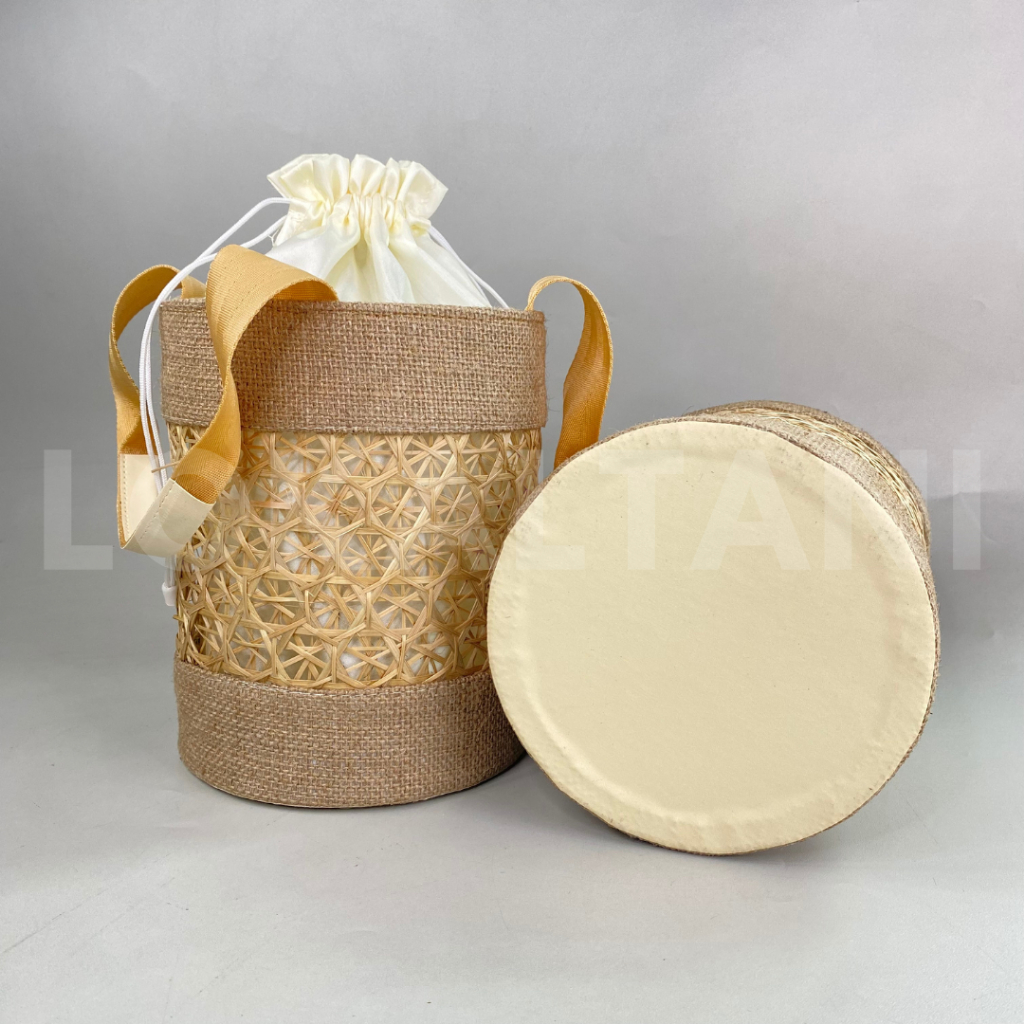 Tas Goni Parcel/ Tas Keranjang Kue kering / Tas Goni/ Tas Souvenir / Tas Goni Ori 3 Toples