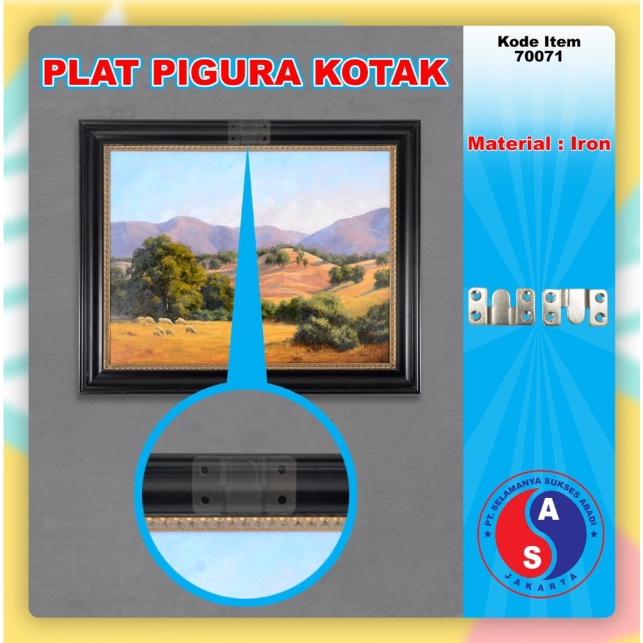Plat gantung pigura /Bracket Gantung Kitchen Set & Lemari Plat Pigura Kotak termurah