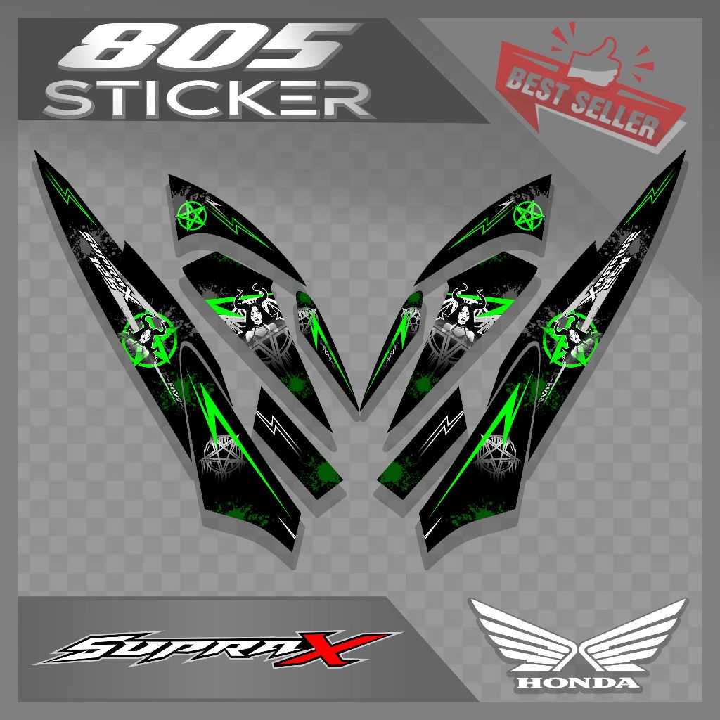 STRIPING STIKER SUPRA X 125/STIKER SUPRA X 125/STRIPING MOTOR SUPRA X 125 LAMA