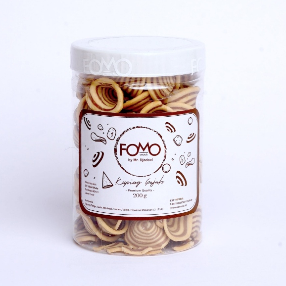 

Kuping Gajah Premium Contong Original (Toples) - Fomo Snack by Mr Djadoel Camilan Jadul
