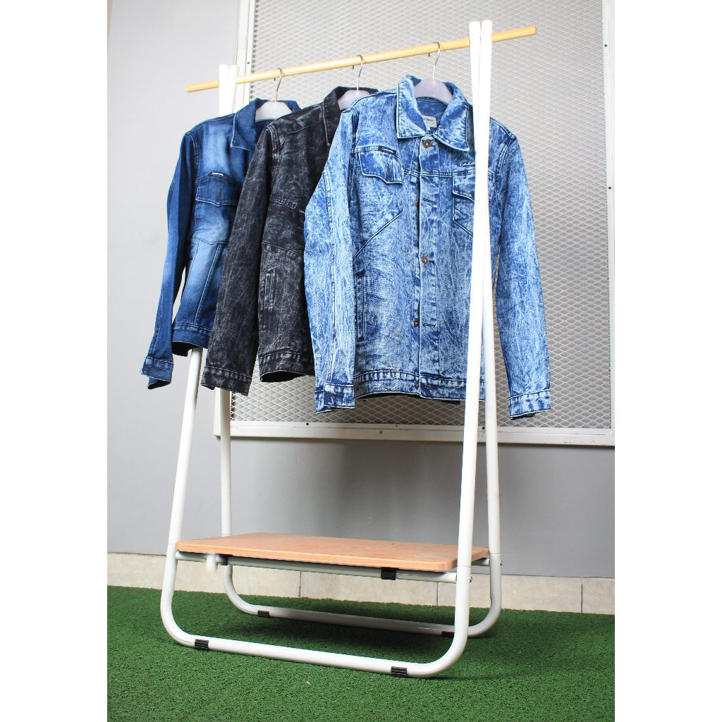 CAEMORIST - Jaket Jeans Denim Pria Washed Premium Denim Wash