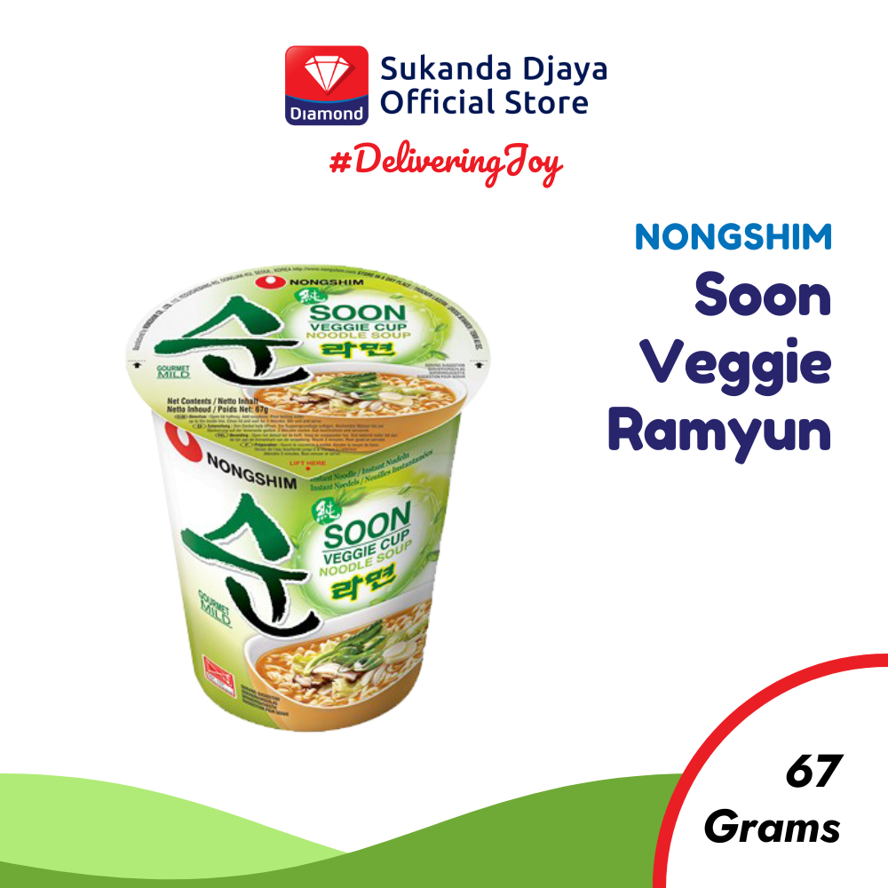 

Nongshim Mie Instan Soon Veggie Ramyun 67 Gr