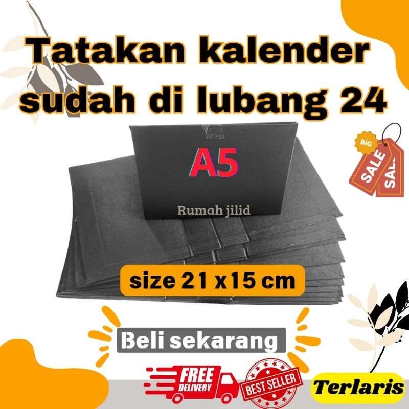 

TATAKAN KALENDER (A5) Sudah dilubangi 24 lubang tinggal pasang isi dan spiral