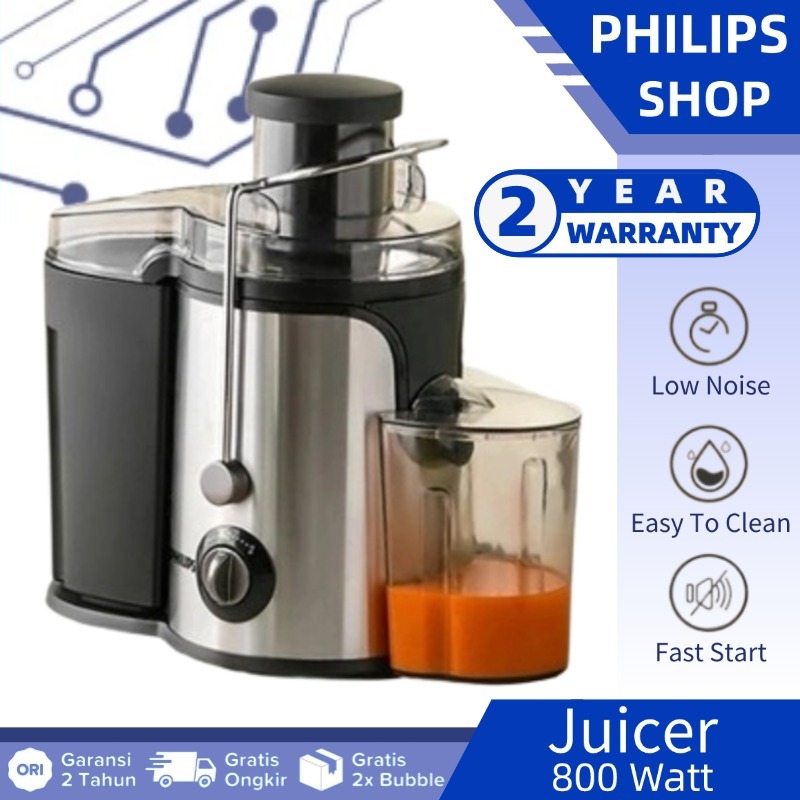 Philips Juicer 99% Fresh Fruit Juice Extraction Blender Maker 350ml / Multifungsi Slow Juicer Extrac