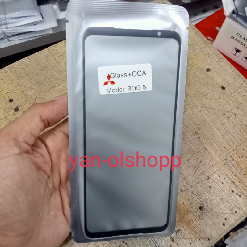 kaca depan lcd Glass + Oca Asus ROG 5 ROG5