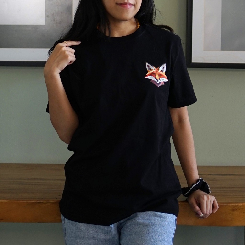 RTFICIAL FOX T-SHIRT | KAOS LOGO FOX LUCU