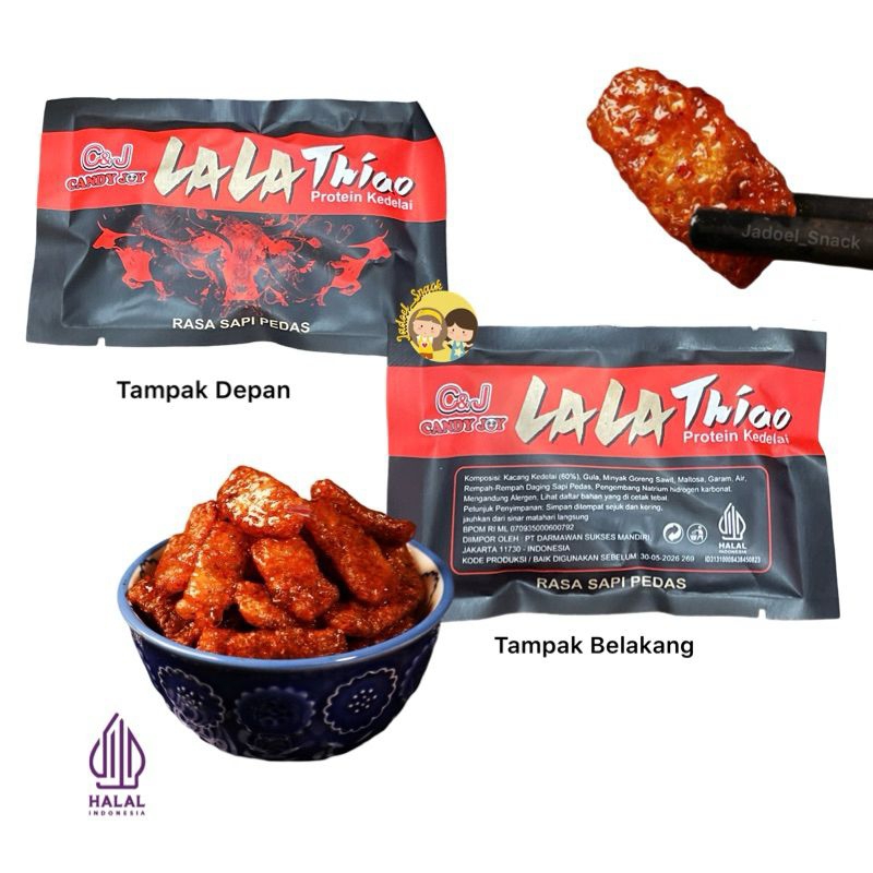

Lala Thiao Latiao HALAL rasa sapi pedas (ECERAN)