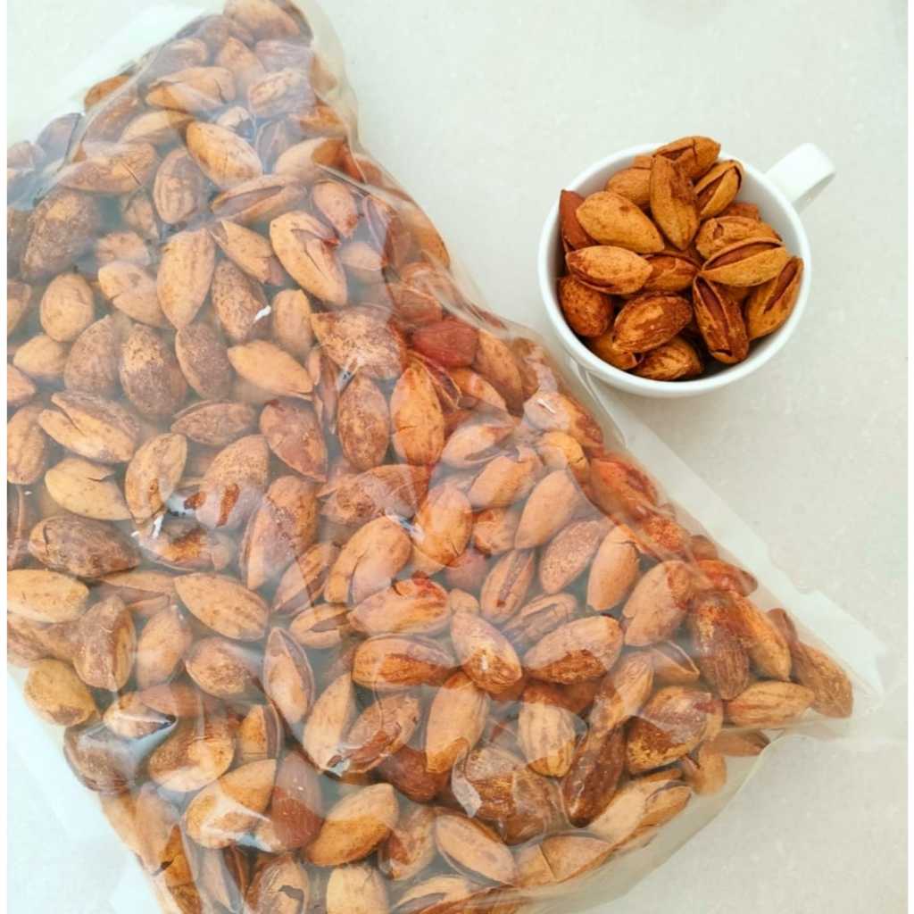 

[Free Bubble] Kacang Almond Cangkang Roasted Rasa Butter Milk/Susu